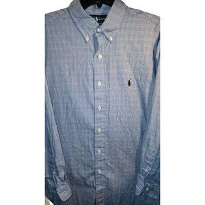 Mens Polo Ralph Lauren Medium Long Sleeve Button Down Shirt SfPf Home •AOButton